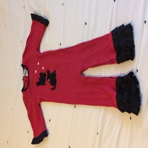 Scottie Dog long ruffled Long Sleeved Onsie